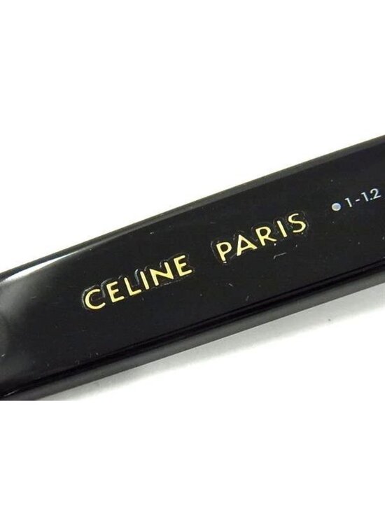 Celine Sunglasses Macadam Black Lens Clear Brown Acetate Eyewear